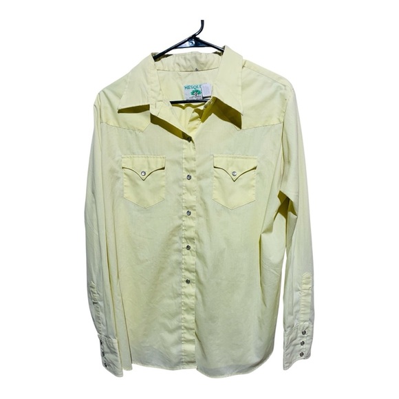 Women’s Vintage Mesquite Snap Down Western Shirt Sz Large - Picture 1 of 3